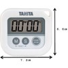 タニタ 丸洗いタイマー100分計 ホワイト TD-376-WH