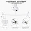 Premium Sheet Straps, Adjustable Crisscross Fitted Sheet Clips (2, White)