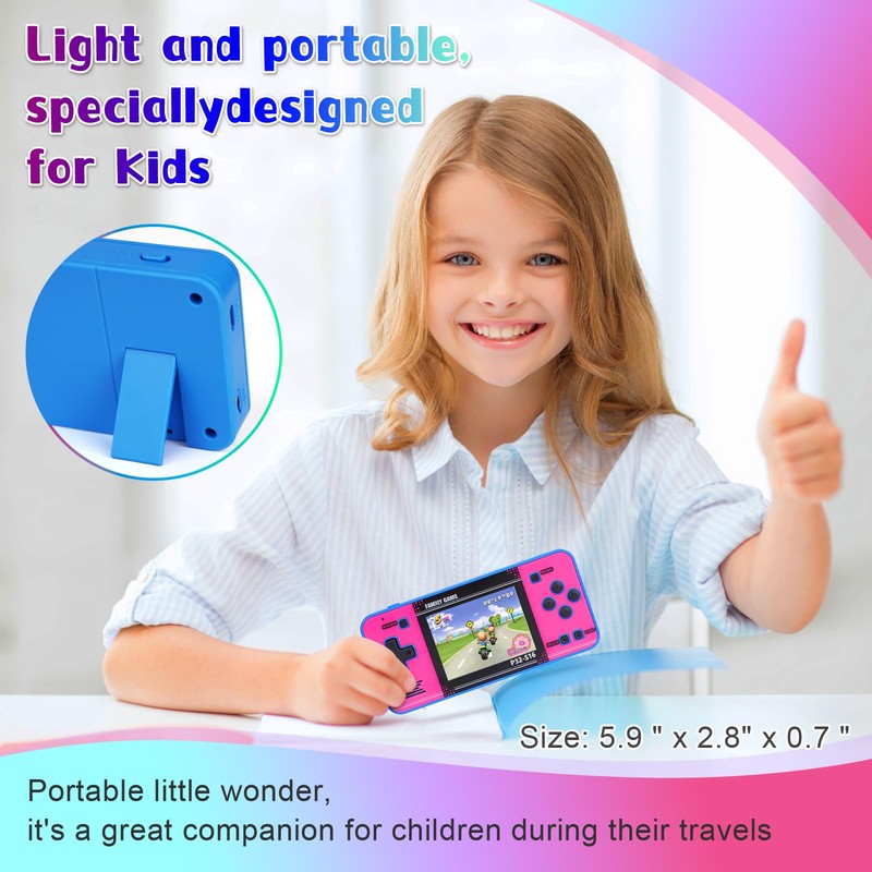 Handheld Game for Kids ，Built-in 220 32-bit Video Games, 3.0”