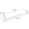 31inch Bathtub Caddy Tray,Gold Handle Clear Bathtub Caddy Tray,Acrylic Bathroom