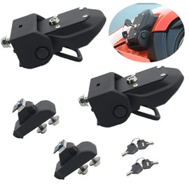 2 Piezas Juego de Cierres de Capó de Bloqueo para Capó con Cerradura y Llave, OEM Original Antirrobo Bloqueo del Capó para Jeep Wrangler JK JKU JL JLU 2018-2021