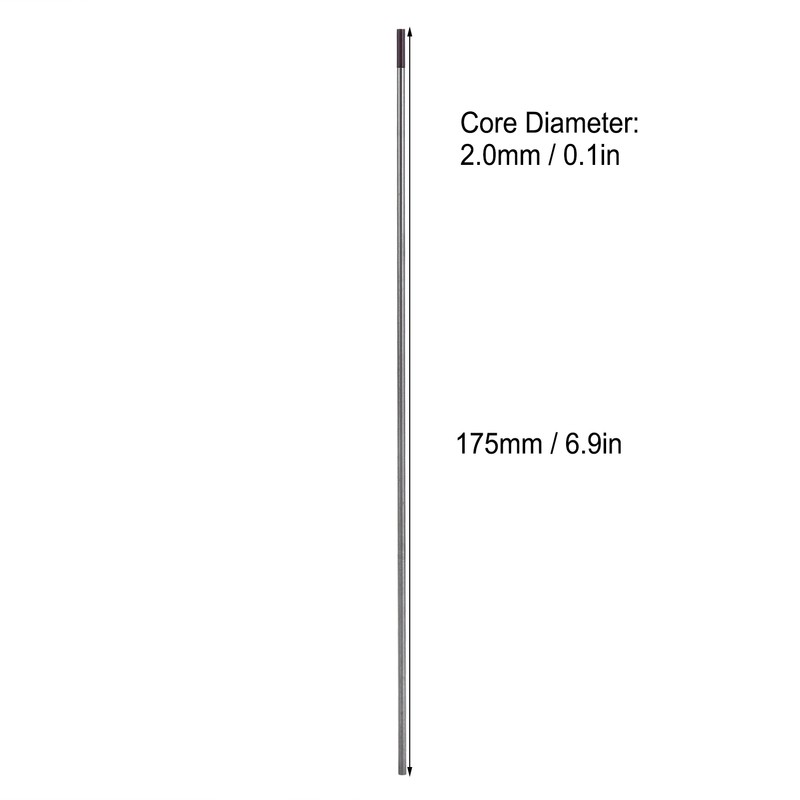 10Pcs Zirconium Tungsten Electrode Rod Arc Needle for Welding Thin
