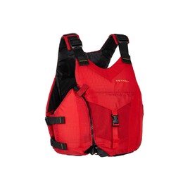 Astral Layla Women's PFD, USCG Type III, Organic Kapok, Custom Female Fit, Side Zip, Large Front Pocket, Tour/SUP/Whitewater PFD, Lightweight, Lava Red, XS