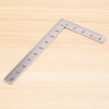 Veumoie Mini Square 10X5cm 90 Degree Stainless Steel Angle Ruler