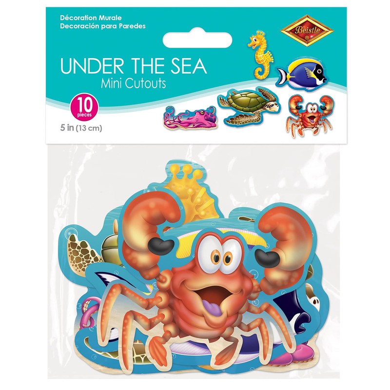Beistle Mini Under The Sea Cutouts