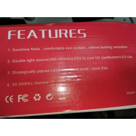 X6 max Lampara Uñas Uv Automática Con Niveles.