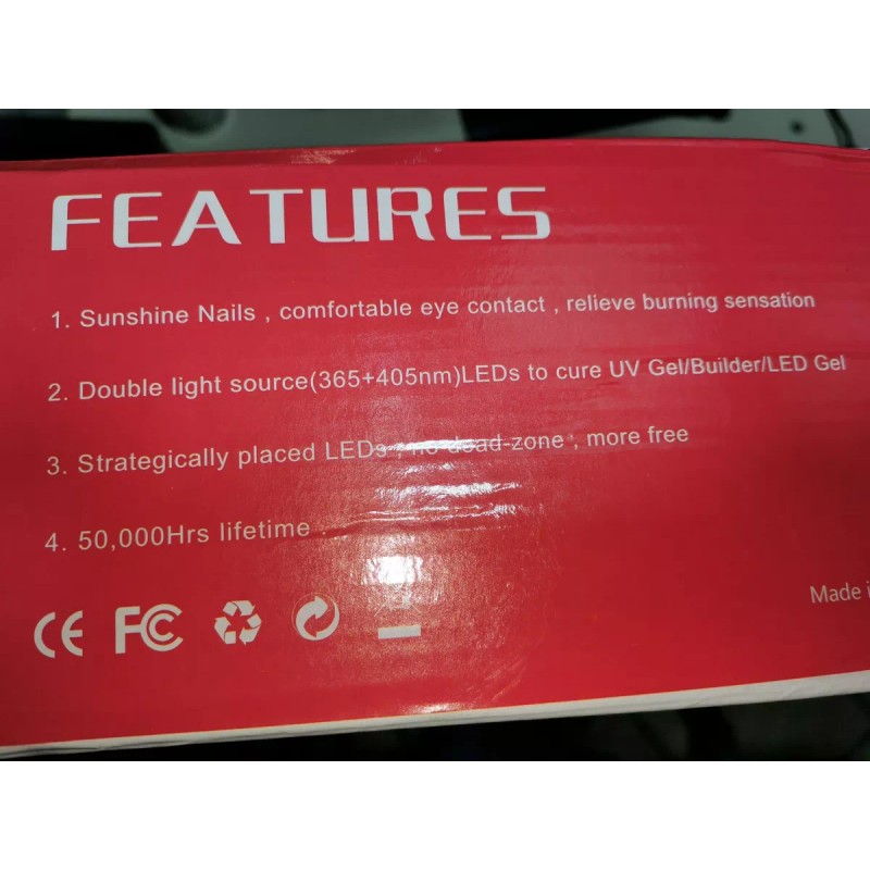 X6 max Lampara Uñas Uv Automática Con Niveles.
