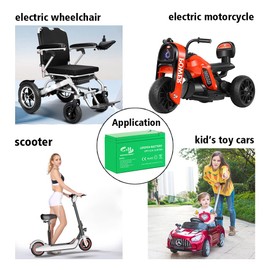 12V 7Ah lithium Battery, 12volt LiFePO4 Battery Deep Cycle Iron Battery, Built-in BMS, 5000+ Cycles Rechargeable Battery Perfect for Solar Power System, Kids Scooters, Fish Finder, Toys (7Ah)