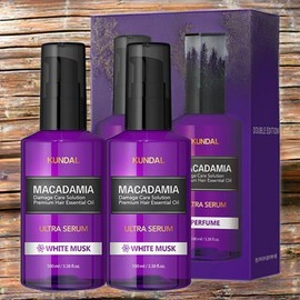 Kundal Hair Styling Hair Repair Ultra Serum Hair Essence White Musk Fragrance 2pcs 100ml / 쿤달 헤어스타일링 헤어리페어 울트라 세럼 헤어 에센스 화이트머스크향 2개 100ml