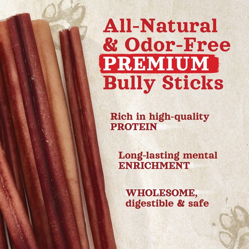Natural Farm Natural Farm Odor Free Bully Sticks (7 Inch,