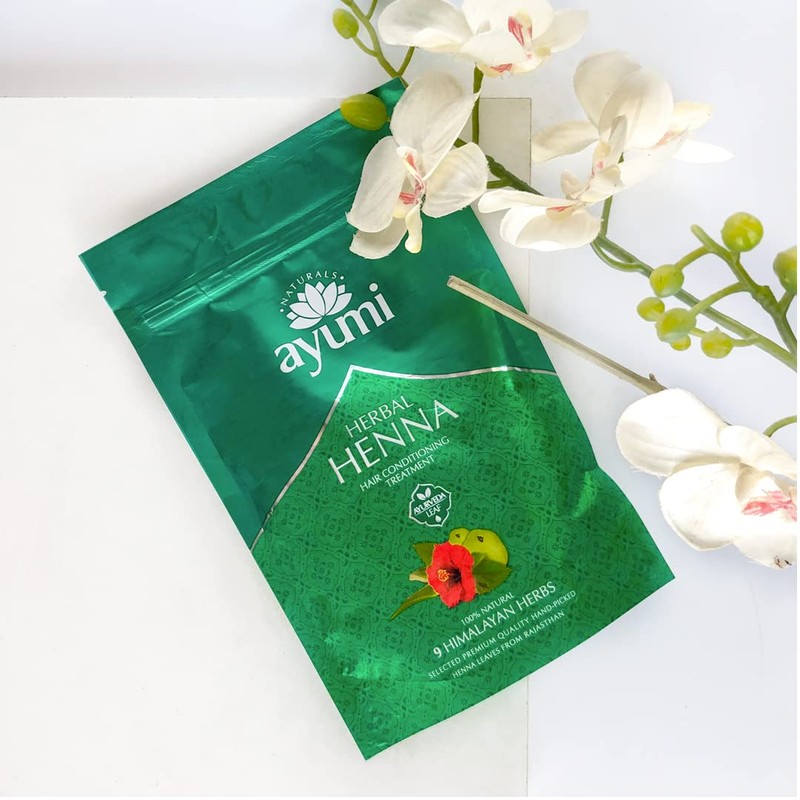 Ayumi Herbal Henna, Natural Herb Powder Which Soothes the Scalp,
