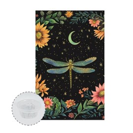 LedBack Headrest Covers for Recliners Chair Recliner Headrest Protector Slipcovers for Couches and Sofas Couch Loveseats Decoration Dragonfly Flower Anti-Slip Covers