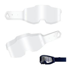 XwaYexa 30-Pack Goggles Tear Offs Standard for 100 Percent Armega, Strata 2/Racecraft 2/Accuri 2, Goggles Tear-Offs Compatible with Dirt Bike & Motocross, Clear Vision Lens Protection