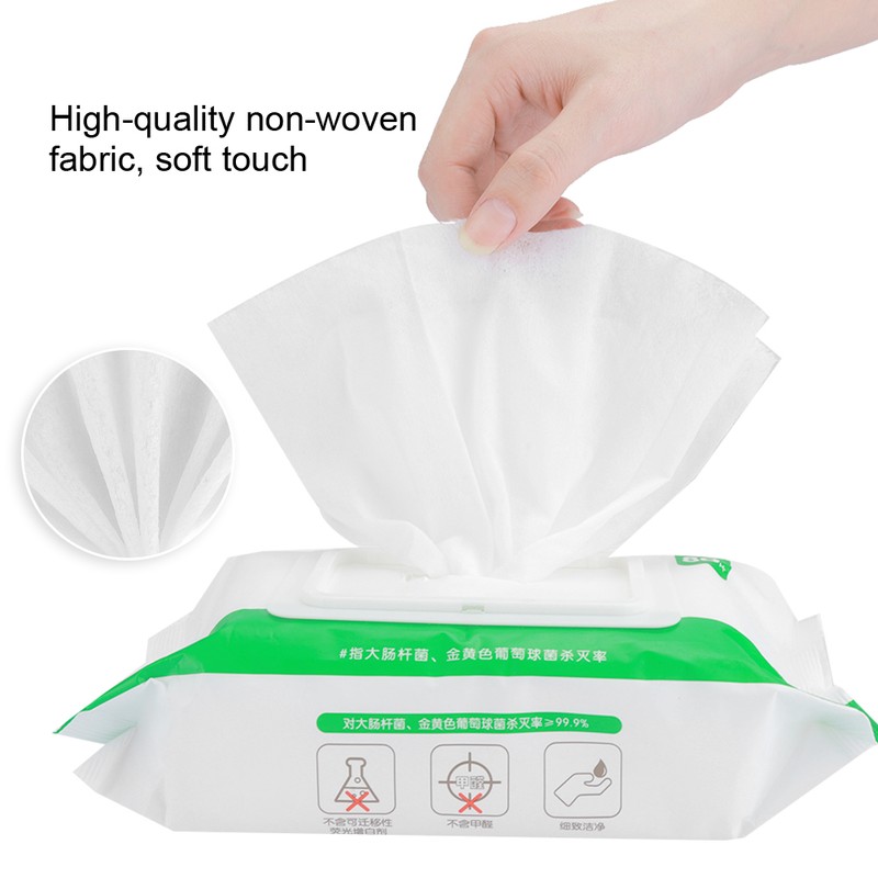80pcs Ultra-Soft Cleansing Wet Wipes Draw Off Packing Family Affordable