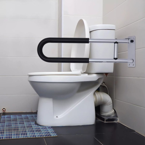 TBvechi 1pcs Folding Hinged Bathroom Rail Grab Bar Support Drop