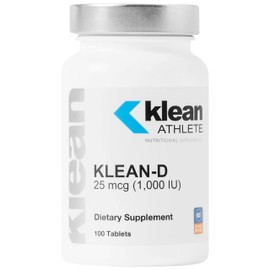 Klean ATHLETE Klean-D 25 mcg (1,000 IU) | Targeted Support When The Body Can't Produce Vitamin D Naturally | NSF Certified for Sport | 100 Tablets