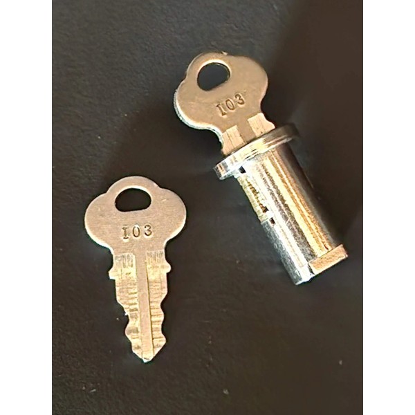 VICTOR LOCK - WITH TWO KEYS - FOR VICTOR, SILVER