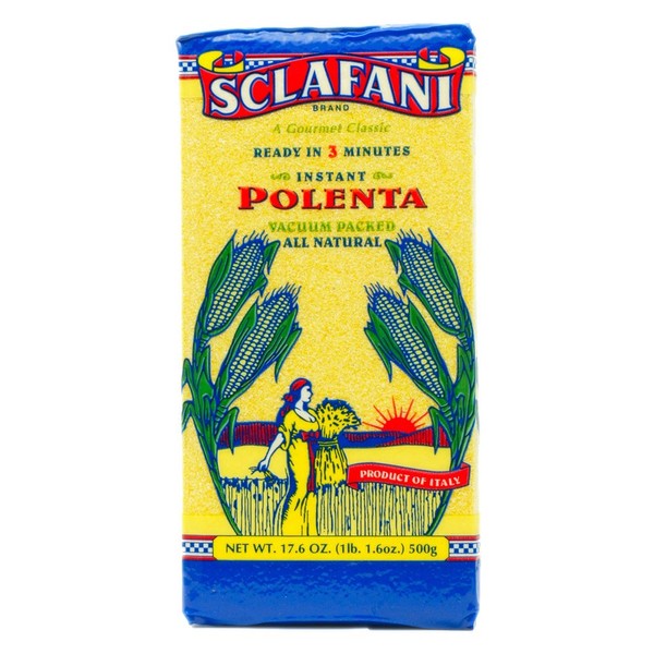 Instant Polenta Twelve (12) Vacuum Packed 17.6 ounce pouches