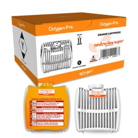 Oxygen-Pro - Grande Refill - Commercial Air Freshener and Deodorizer, Odor Eliminator, and Fragrancing System - Neutra-Lox - 365 Day Supply - 6 Pack