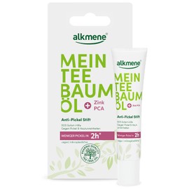alkmene My Tea Tree Oil Anti-Pimple Pen 15 ml Less Pimples in 2 Hours - Natural Pure Tea Tree Oil - Vegan & Climate - SOS Pimple Pen - Instant Aid Against Pimples & Blemishes - Anti-Pimple Pen