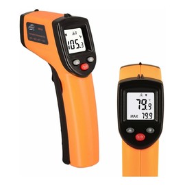 HW600 Termómetro infrarrojo de mano sin contacto, visualización LCD, medidor de temperatura, termómetro industrial digital IR, termómetro pirómetro...