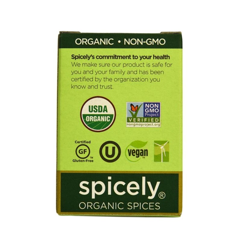Spicely Organic Chili Powder 0.45 Ounce ecoBox Certified Gluten Free