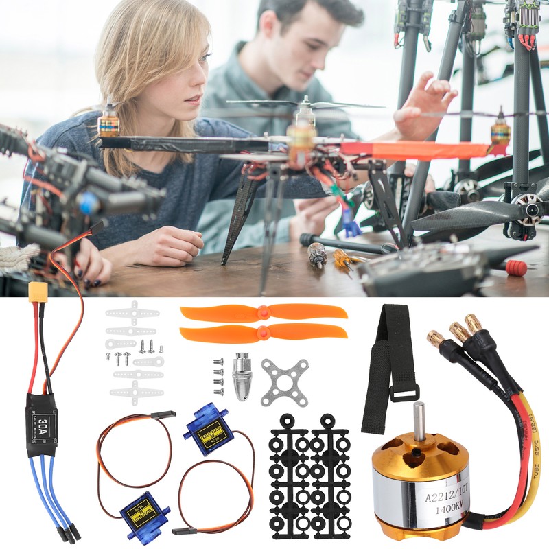2212 1400KV Motor 8060 Propeller 9G Servo 30A XT60 ESC