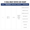 Heavy Duty Bass Boat Cover 900D, 21'2"-23' Marine Grade Waterproof