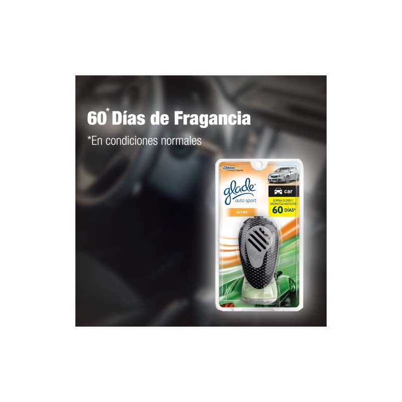 Glade Aromatizante de Ambiente Continuo para Auto, Aparato con Repuesto,