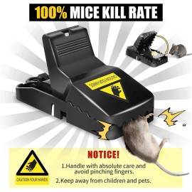 Unbranded 6 Pack Mouse Traps Rat Mice Killer Snap Trap Power Rodent Heavy Duty Pest Trap