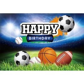 Xiaoterna 2.2 x 1.5 m Football Field Backdrop Basketball Baseball Football Birthday Photography Background Sports Party Backdrop Birthday Party Decoration Children Adults Portrait Photo Studio Props