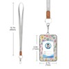 YETTASBIN Easter Flower Eggs ID Badge Holder with Removable Lanyard,