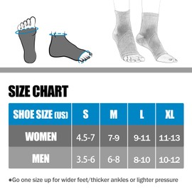 NuCamper Ankle Brace, Compression Socks for Men and Women, Ankle Brace, Foot Bandages, Supportive Bandage for Plantar Fasciitis, Achilles Tendon, Arthritis, Joint Pain, Sprained Ankle