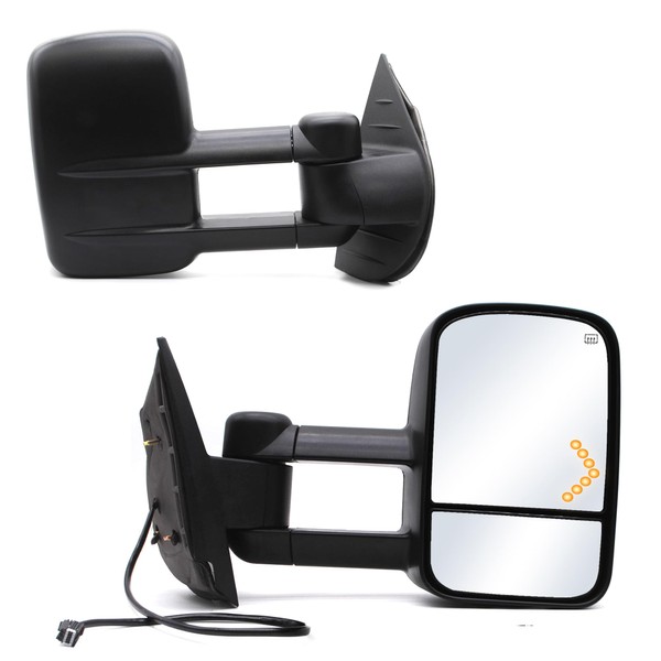ReYee Towing Mirrors for 2007-2014 Chevy Silverado 1500 2500 3500