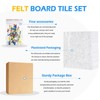 DOLLAR BOSS Felt Cork Board Tiles, 6 Packs 12" x