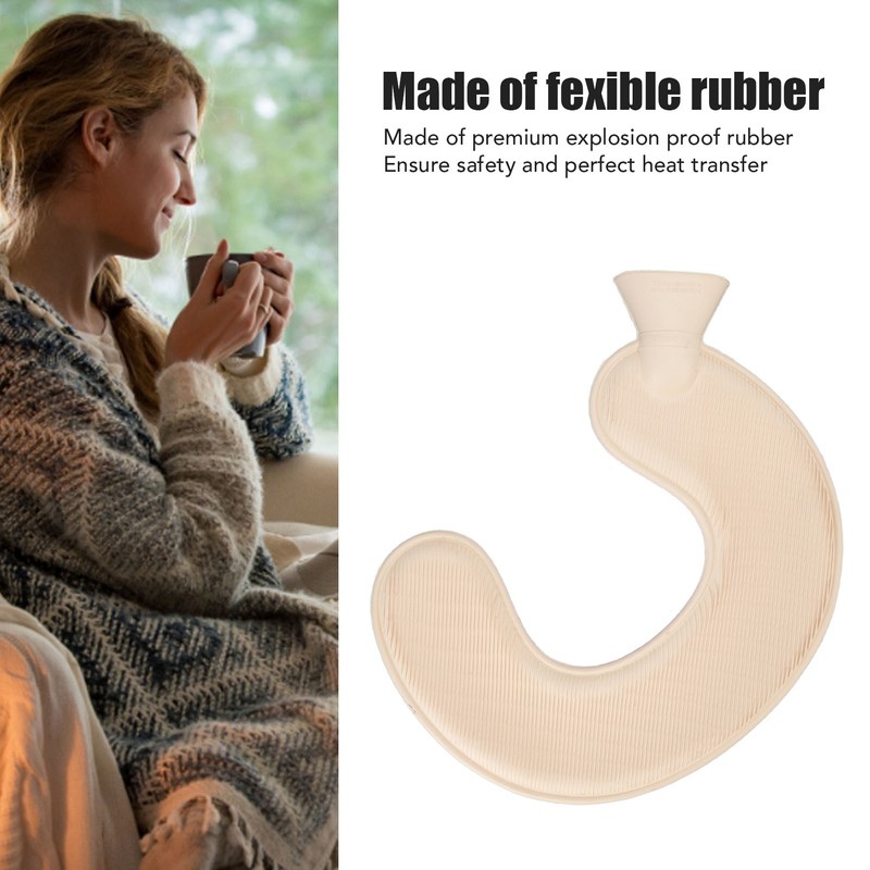 U Shaped Hot Water Bag Soft 1L Water Injection Neck