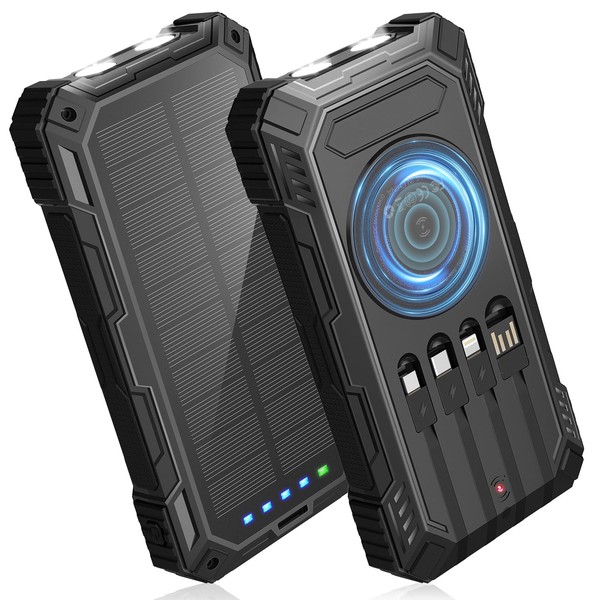 BLASOUL Solar Charger 49800mAh Power Bank - Wireless Portable Phone