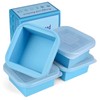 Kinggrand Kitchen 2 Cup Silicone Freezer Trays with Lid 4