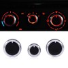 Qiilu Car Air Condition Heater Control Panel Switch Dash Knobs