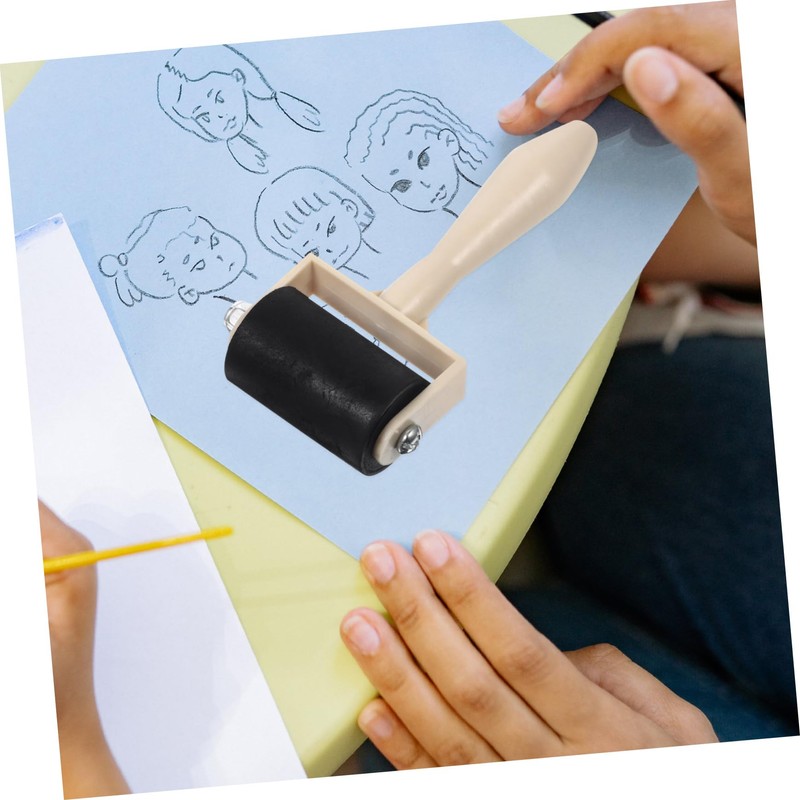 Gadpiparty 5 Pcs Printmaking Roller Ergonomic Ink Roller for Art