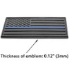 MULL USA 3D Metal Flag x2 emblem Forward and Reverse