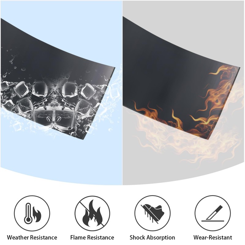 DGSL Neoprene Rubber Sheet Self Adhesive, 3" W x 1/8"