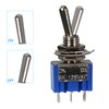 VIBICCK 15PCS SPST Mini Toggle Switch Miniature ON/ON 2 Pin