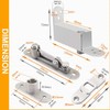 Ranbo Commercial/Home Self Closing Door Pivot Hinges Heavy Duty Hidden