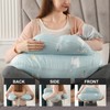 Topchances Pregnancy Pillow,Nursing Pillow Multifunctional Breastfeeding with 100% Cotton Pillowcase