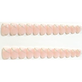 Not Quite French Glossy Extra Short Square Press On Nails - 24 Pieces - Artificial Nail Kit