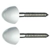 SANEI R43-6-6.2X63-W Toilet Parts Large Toilet Floor Mounting Screws, White,
