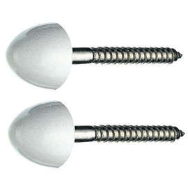 SANEI R43-6-6.2X63-W Toilet Parts Large Toilet Floor Mounting Screws, White, Pack of 2