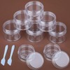 5pcs Travel Pots for Toiletries Transparent Plastic Travel Container Jars