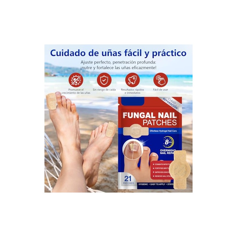 Parches Reparadores de Uñas+Tratamiento de Uñas con Esencia de Jengibre